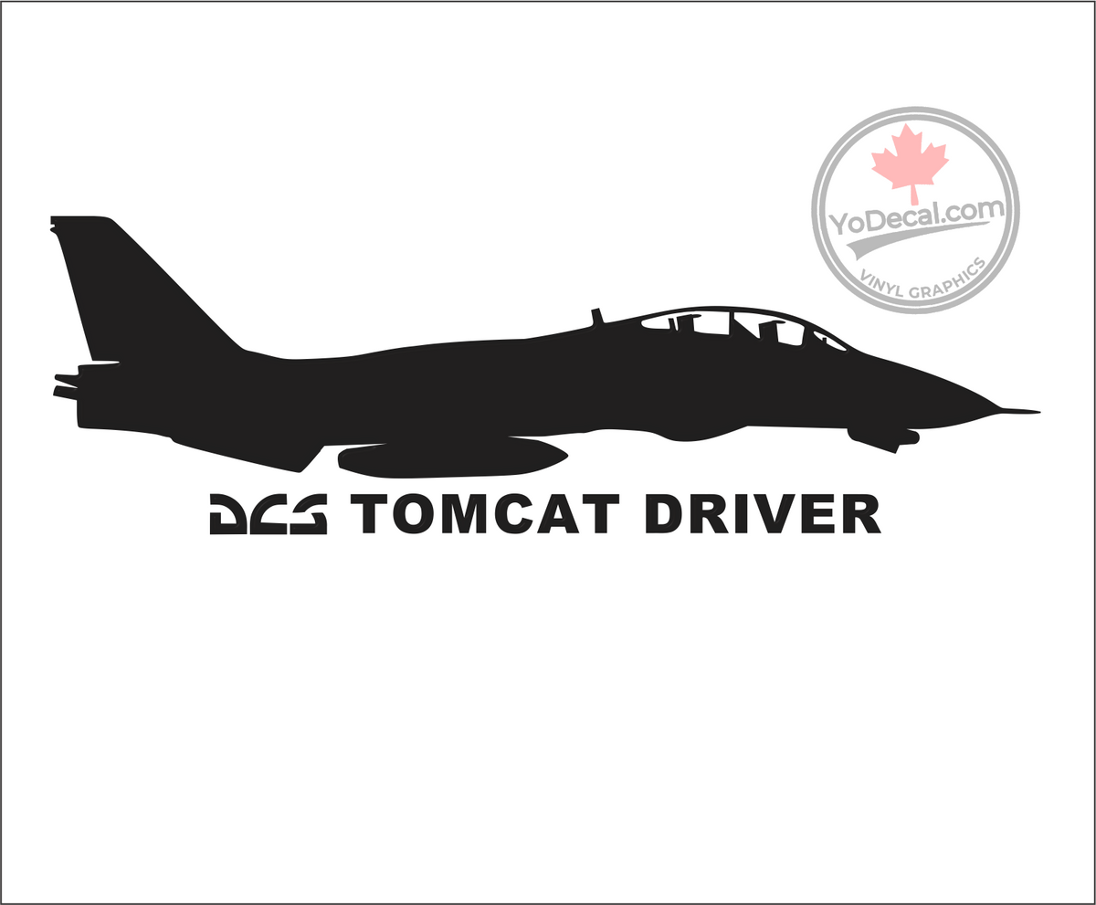 'DCS Tomcat Driver' Premium Vinyl Decal / Sticker – YoDecal.com