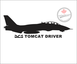 'DCS Tomcat Driver' Premium Vinyl Decal / Sticker