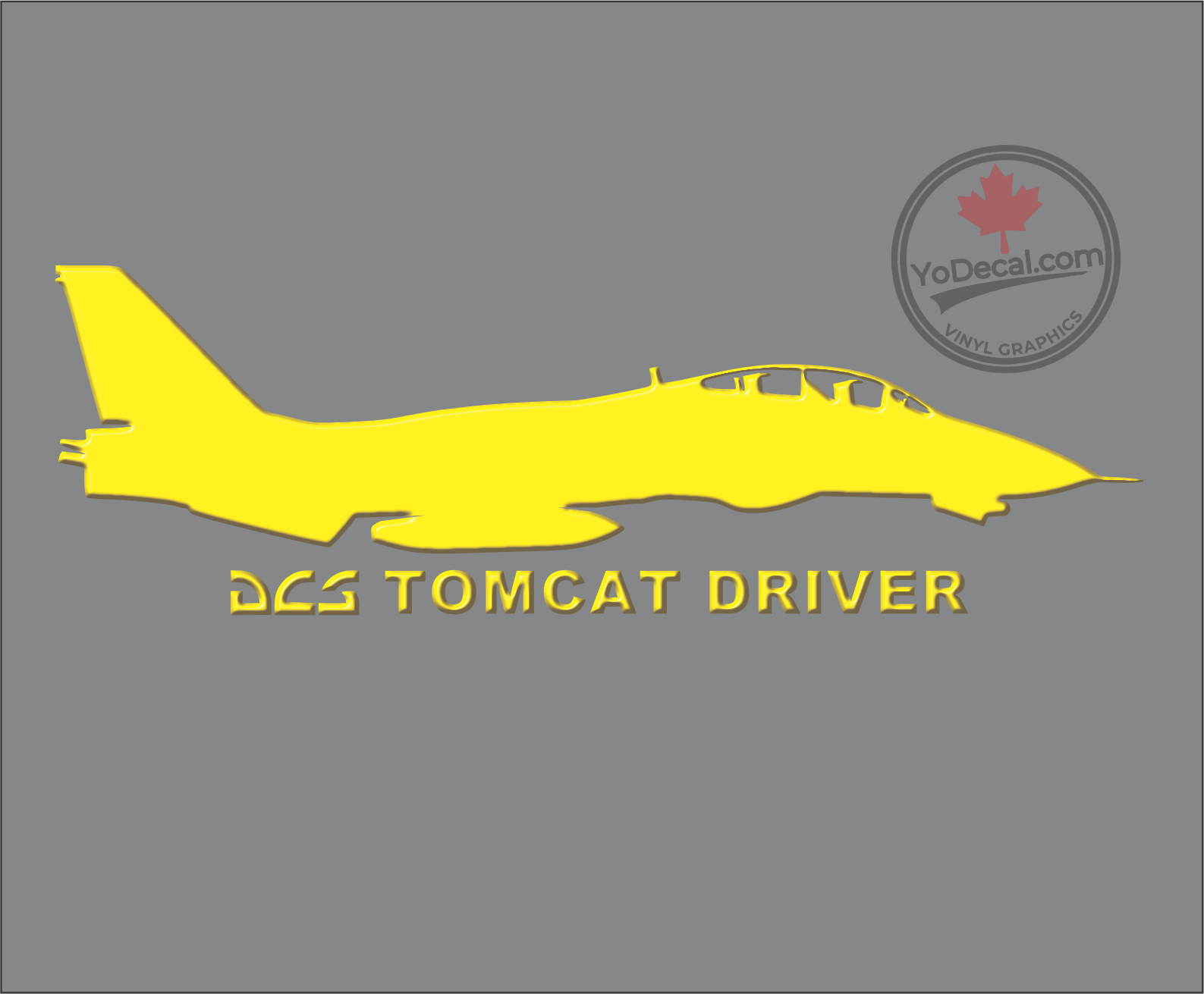 'DCS Tomcat Driver' Premium Vinyl Decal / Sticker – YoDecal.com