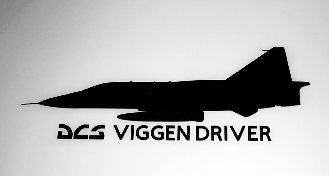 'DCS Viggen Driver' Premium Vinyl Decal