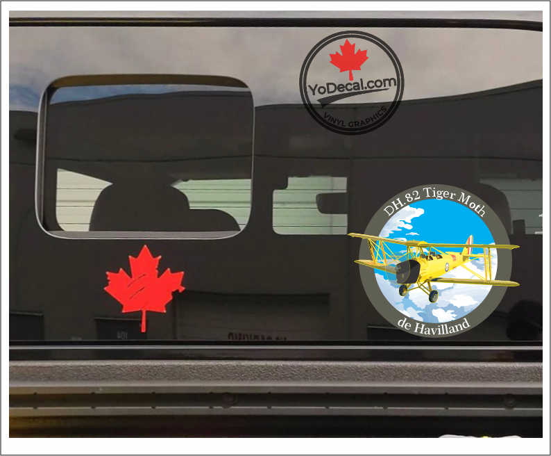 'DH.82 Tiger Moth Black Nose' Premium Vinyl Decal / Sticker – YoDecal.com