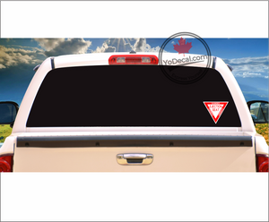 'Danger Ejection Seat - RED & WHITE' Premium Vinyl Decal