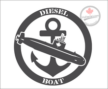 'Diesel Boat Submarine' Premium Vinyl Decal / Sticker