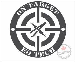 'EO Tech - On Target' Premium Vinyl Decal / Sticker