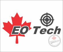 'EO Tech Maple Leaf and Target' Premium Vinyl Decal / Sticker