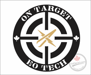 'EO Tech - On Target' Premium Vinyl Decal / Sticker