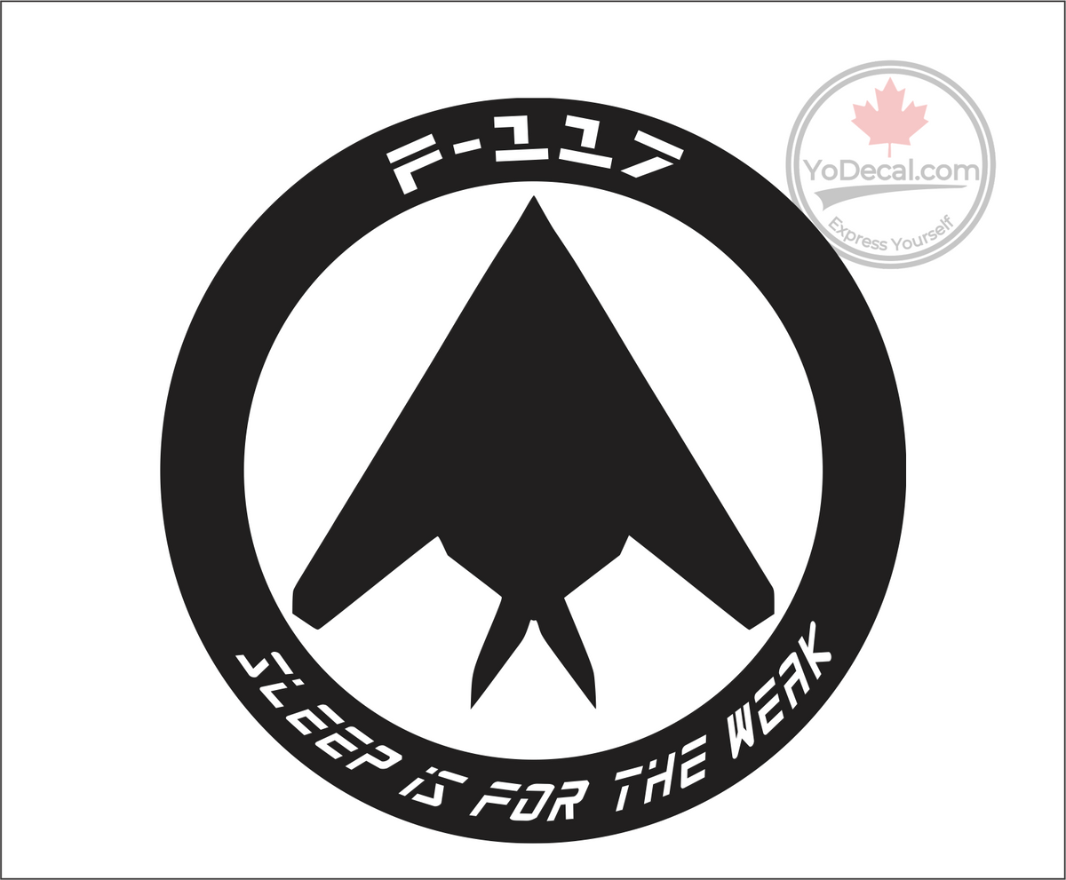 'F-117 Nighthawk - Sleep Is For The Weak' Premium Vinyl Decal – YoDecal.com
