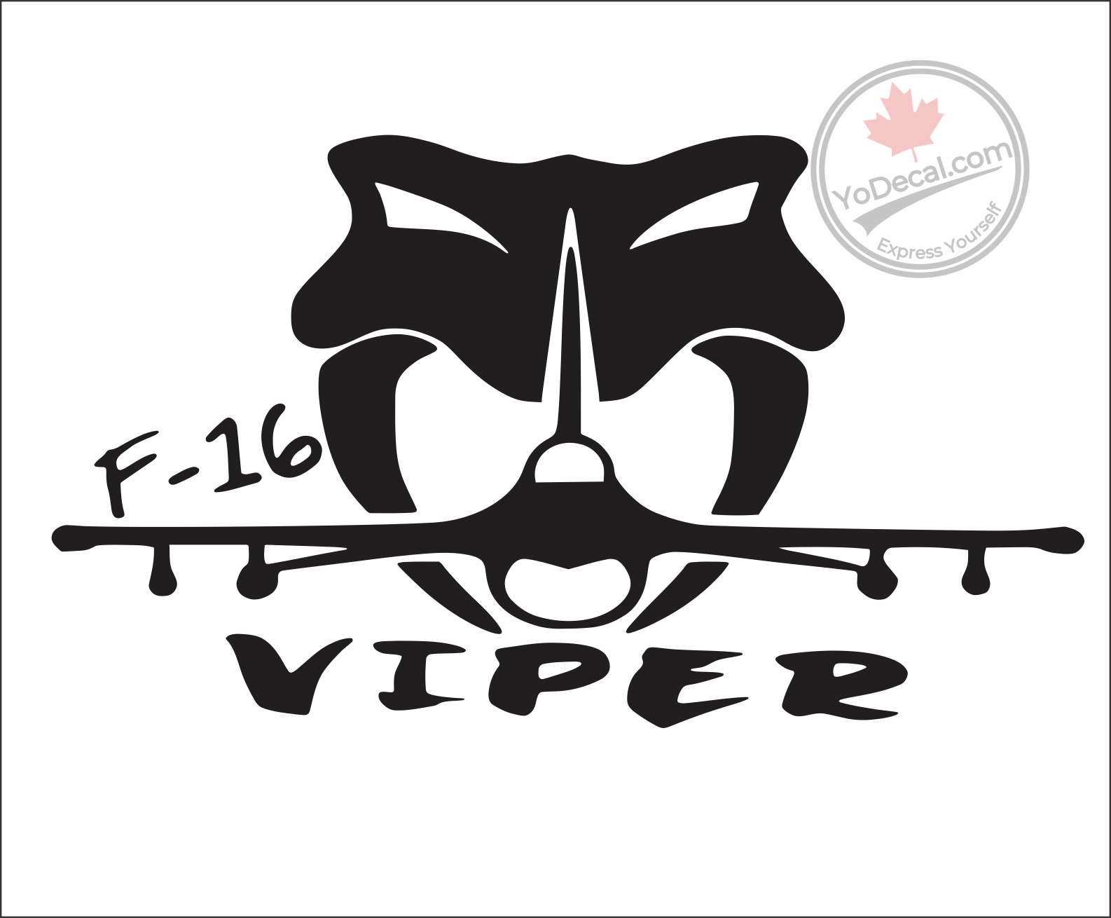 VVIVID Vinyl Car & Truck Decals/Stickers GENERAL DYNAMICS-LOCKHEED F-16 ...