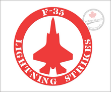 'F-35 Lightning Strikes' Premium Vinyl Decal