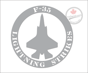 'F-35 Lightning Strikes' Premium Vinyl Decal