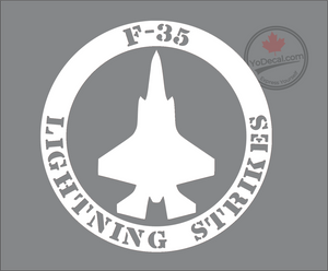 'F-35 Lightning Strikes' Premium Vinyl Decal