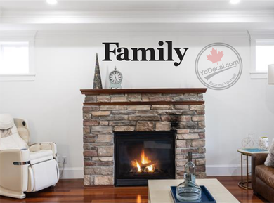 'Family - Strong Traditional' Premium Vinyl Wall Decal