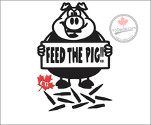 'Feed the Pig C6' Premium Vinyl Decal / Sticker