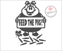 'Feed the Pig C6' Premium Vinyl Decal / Sticker