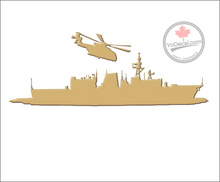 'Frigate with Flying Cyclone' Premium Vinyl Decal / Sticker