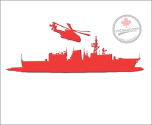 'Frigate with Flying Cyclone' Premium Vinyl Decal / Sticker
