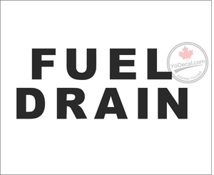 'Fuel Drain' Premium Vinyl Decal