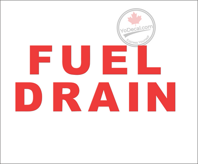 'Fuel Drain' Premium Vinyl Decal