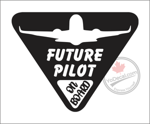 'Future Pilot on Board Commercial' Premium Vinyl Decal