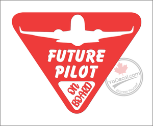 'Future Pilot on Board Commercial' Premium Vinyl Decal