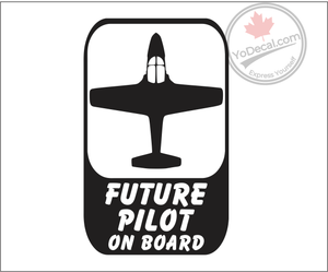 'Future Pilot on Board Snowbird' Premium Vinyl Decal