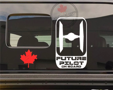 'Future Pilot on Board Tie Fighter' Premium Vinyl Decal