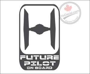 'Future Pilot on Board Tie Fighter' Premium Vinyl Decal