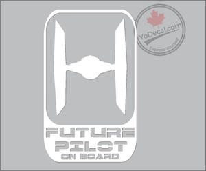 'Future Pilot on Board Tie Fighter' Premium Vinyl Decal