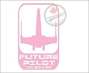 'Future Pilot on Board X-Wing Fighter' Premium Vinyl Decal