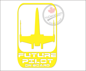 'Future Pilot on Board X-Wing Fighter' Premium Vinyl Decal