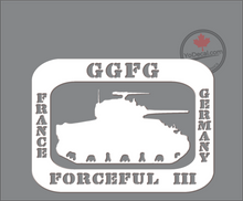 'GGFG Forceful III France to Germany' Premium Vinyl Decal / Sticker
