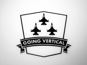 'Going Vertical F-16's' Premium Vinyl Decal