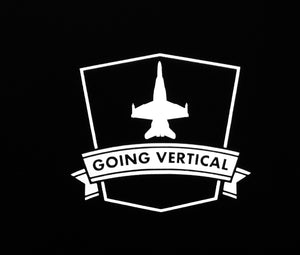 'Going Vertical F-18 Hornet' Premium Vinyl Decal