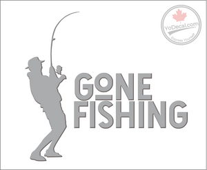 'Gone Fishing' Premium Vinyl Decal / Sticker