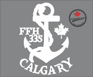 'FFH 335 Calgary & Anchor' Premium Vinyl Decal / Sticker
