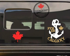 'FFH 335 Calgary & Anchor' Premium Vinyl Decal / Sticker