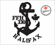 'FFH 330 Halifax & Anchor' Premium Vinyl Decal / Sticker