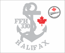 'FFH 330 Halifax & Anchor' Premium Vinyl Decal / Sticker