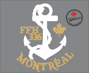 'FFH 336 Montreal & Anchor' Premium Vinyl Decal / Sticker