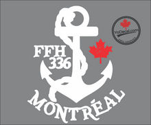 'FFH 336 Montreal & Anchor' Premium Vinyl Decal / Sticker