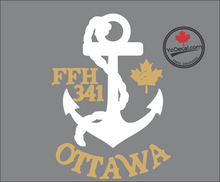 'FFH 341 Ottawa & Anchor' Premium Vinyl Decal / Sticker
