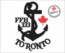 'FFH 333 Toronto & Anchor' Premium Vinyl Decal / Sticker