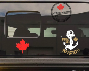 'FFH 333 Toronto & Anchor' Premium Vinyl Decal / Sticker