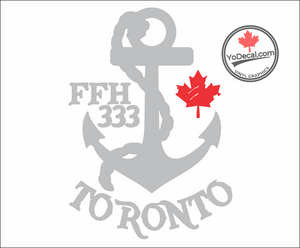 'FFH 333 Toronto & Anchor' Premium Vinyl Decal / Sticker