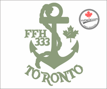 'FFH 333 Toronto & Anchor' Premium Vinyl Decal / Sticker