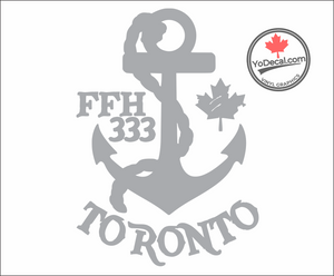 'FFH 333 Toronto & Anchor' Premium Vinyl Decal / Sticker