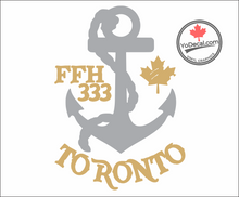 'FFH 333 Toronto & Anchor' Premium Vinyl Decal / Sticker