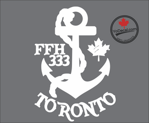 'FFH 333 Toronto & Anchor' Premium Vinyl Decal / Sticker