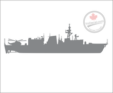 'Halifax-Class Frigate with Sea King Helicopter' Premium Vinyl Decal