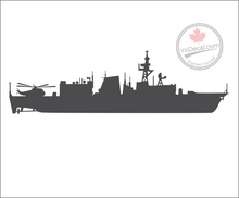 'Halifax-Class Frigate with Sea King Helicopter' Premium Vinyl Decal